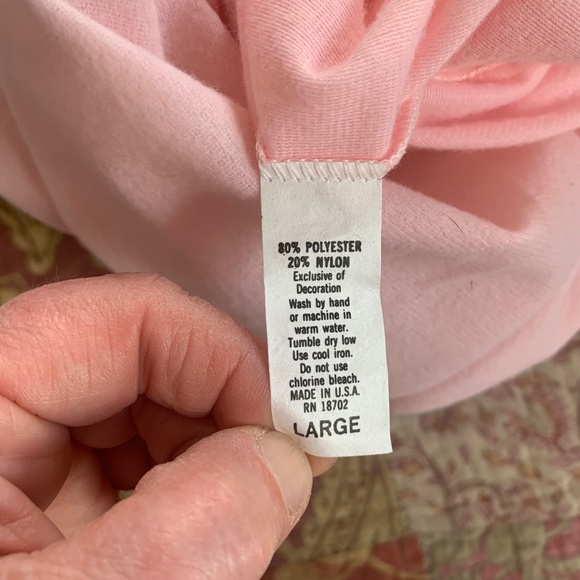 Vintage Suzanne Beth fleece nightgown tie front size L - Picture 8 of 12